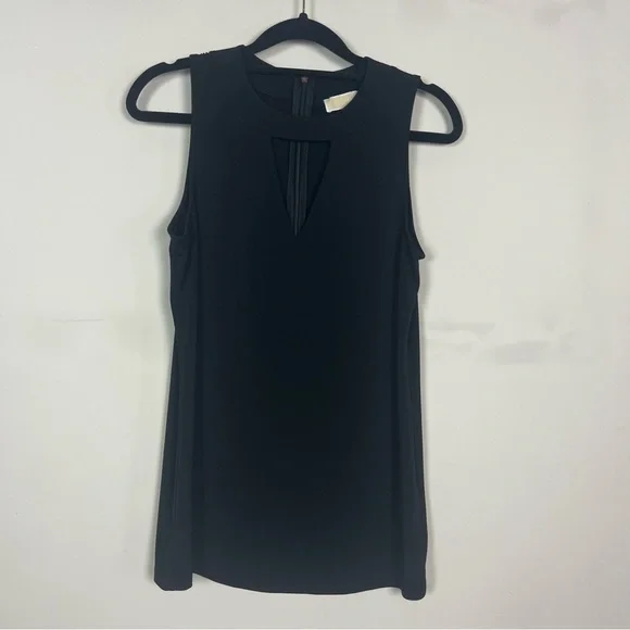 MICHAEL MICHAEL KORS SLEEVELESS CUT OUT TOP IN BLACK SIZE SMALL - Picture 3 of 10